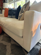 Load image into Gallery viewer, 92 Inch Contemporary Upholstered Sofa Linen Fabric Deep Seat
