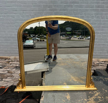 Load image into Gallery viewer, Large Gold Dome Top Mirror – 49.5&quot; x 43&quot;
