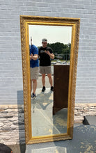 Load image into Gallery viewer, The Baroque Baroness – Ornate Gold Full-Length Mirror (26&quot; x 61&quot;)
