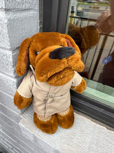 Load image into Gallery viewer, Vintage McGruff the Crime Dog Plush – 1980s Dakin Stuffed Animal in Trench Coat
