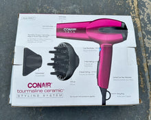 Load image into Gallery viewer, Conair Tourmaline Ceramic 1875 Hair Dryer Styling System – NEW in Box
