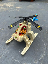 Load image into Gallery viewer, 1974 Fisher-Price Rescue Helicopter #305 with 2 Figures – Vintage Original
