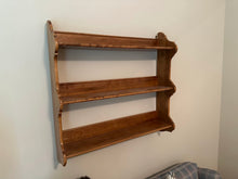 Load image into Gallery viewer, Ethan Allen Three Tier Wall Shelf Solid Wood Display Rack 27 Inch
