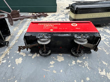 Load image into Gallery viewer, Vintage Marx Wind-Up Tin Train Set – Pennsylvania, New York Central, Caboose No. 536 + Track &amp; Key
