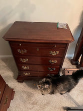 Load image into Gallery viewer, Pair of Kincaid Cherry Nightstands with Pull Out Drink Slides

