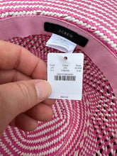 Load image into Gallery viewer, New J.Crew Pink &amp; White Wide Brim Sun Hat – S/M – Original Tag $69.50
