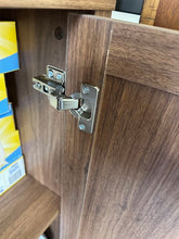 Load image into Gallery viewer, OAKHAM Home Rattan Storage Cabinet Set of 2 in Walnut Finish
