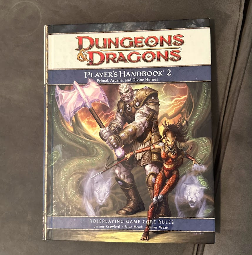 Dungeons & Dragons Player’s Handbook 2 – Primal, Arcane, and Divine Heroes – 4th Edition Core Rules