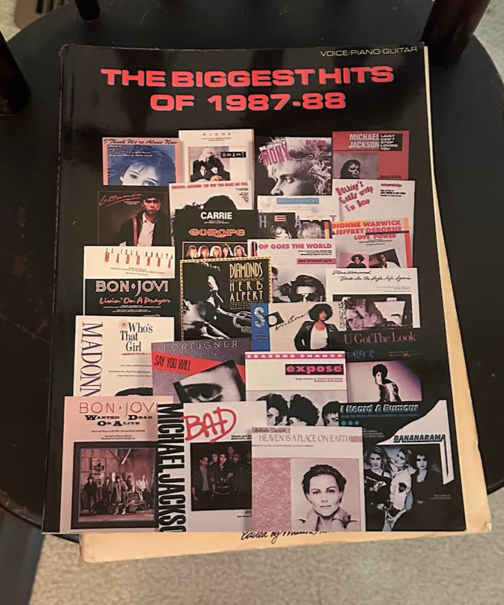 The Biggest Hits of 1987–88 – Piano/Vocal/Guitar Songbook – Chart-Topping Pop & Rock Hits
