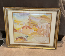 Load image into Gallery viewer, 1994 Root Signed Watercolor Cityscape – Framed &amp; Matted
