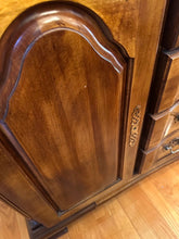 Load image into Gallery viewer, Traditional Mahogany Lighted China Cabinet with Broken Arch Pediment
