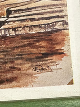 Load image into Gallery viewer, Vintage Watercolor Print of El Morro by A. Gruber – 8&quot; x 6&quot;
