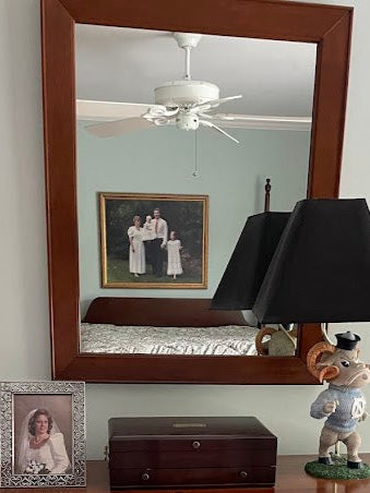Craftique Heirloom Mahogany Wall Mirror – MEL Finish, 33
