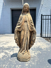 Load image into Gallery viewer, Virgin Mary Concrete Garden Statue - 25&quot; Tall
