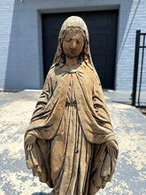 Load image into Gallery viewer, Virgin Mary Concrete Garden Statue - 25&quot; Tall
