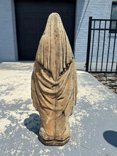 Load image into Gallery viewer, Virgin Mary Concrete Garden Statue - 25&quot; Tall
