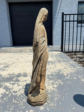 Load image into Gallery viewer, Virgin Mary Concrete Garden Statue - 25&quot; Tall
