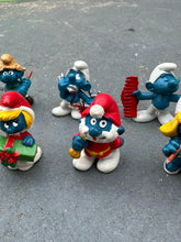 Load image into Gallery viewer, Vintage Smurfs PVC Figurine Lot (13) – Schleich &amp; Wallace Berrie – 1980s Collection
