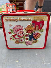 Load image into Gallery viewer, 1980 Vintage Strawberry Shortcake Metal Lunchbox by Aladdin – Classic Red Trim Tin
