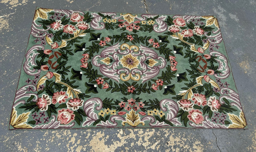 “Garden Party Petite Rug – 38 x 24” Floral Mat”