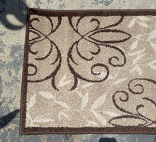 Load image into Gallery viewer, “Highland Driftwood” by Orian Rugs – 24&quot;x72&quot; Beige &amp; Brown Scroll Runner
