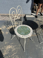 Load image into Gallery viewer, Mosaic Tile Bistro Table &amp; Chairs Set – Garden Herb Motif
