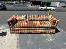 Load image into Gallery viewer, Mid-Century Henredon Sofa – Velvet Velour Upholstery
