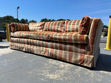 Load image into Gallery viewer, Mid-Century Henredon Sofa – Velvet Velour Upholstery
