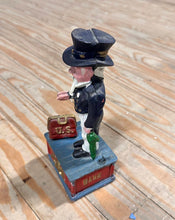 Load image into Gallery viewer, Vintage Cast Iron Uncle Sam Mechanical Coin Bank
