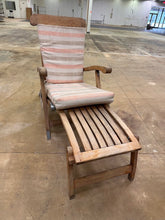 Load image into Gallery viewer, Solid Teak Adjustable Reclining Patio Lounge Chair with Pull-Out Footrest
