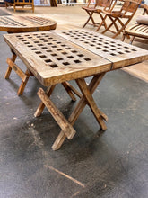 Load image into Gallery viewer, Pair of Classic Teak Solid Teak Folding Side Tables, Round and Square
