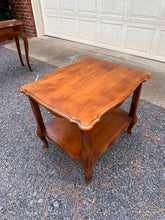 Load image into Gallery viewer, Ethan Allen Country French Double Tiered Side Table

