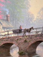 Load image into Gallery viewer, Thomas Kinkade “Hometown Bridge” – Limited Edition Lithograph (Hometown Memories V) w/ COA
