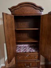 Load image into Gallery viewer, Pair of Thomasville Burled Cabinets with Pull-Out Tables
