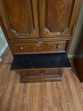 Load image into Gallery viewer, Pair of Thomasville Burled Cabinets with Pull-Out Tables
