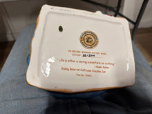 Load image into Gallery viewer, Boyd’s Bears Bailey Bear on Suitcase Cookie Jar – Bearware Pottery Works – Limited Edition
