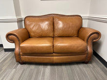 Load image into Gallery viewer, Authentic Leather Loveseat in Ari Brown, 70&quot;
