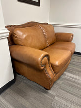 Load image into Gallery viewer, Authentic Leather Loveseat in Ari Brown, 70&quot;

