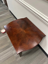 Load image into Gallery viewer, Contemporary Wood Side Table with Decorative Inlay Top
