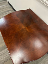 Load image into Gallery viewer, Contemporary Wood Side Table with Decorative Inlay Top
