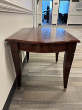 Load image into Gallery viewer, Contemporary Wood Side Table with Decorative Inlay Top
