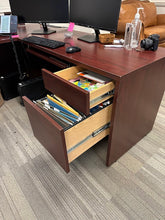 Load image into Gallery viewer, Executive L-Shaped Desk with File Drawers – 78x66
