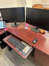 Load image into Gallery viewer, Executive L-Shaped Desk with File Drawers – 78x66
