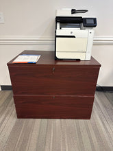 Load image into Gallery viewer, Modern Office Lateral Filing Cabinet with Lock – 2 Drawer
