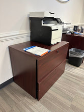 Load image into Gallery viewer, Modern Office Lateral Filing Cabinet with Lock – 2 Drawer
