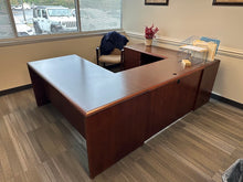 Load image into Gallery viewer, U-Shaped Executive Desk with File Cabinets – 94x66
