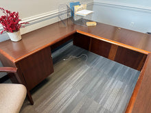 Load image into Gallery viewer, U-Shaped Executive Desk with File Cabinets – 94x66
