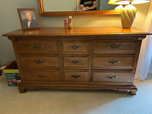 Load image into Gallery viewer, Thomasville Solid Wood Dresser — Classic Nine-Drawer Design
