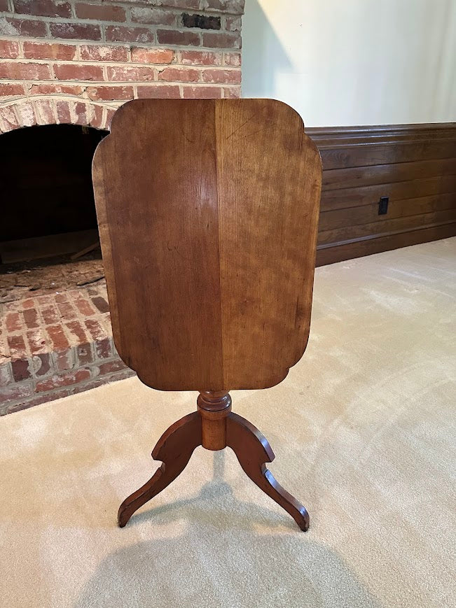 Antique Rectangular Flip-Top Side Table