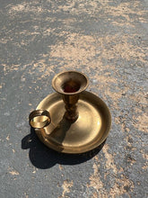Load image into Gallery viewer, Classic Brass Finger Loop Candle Holder
